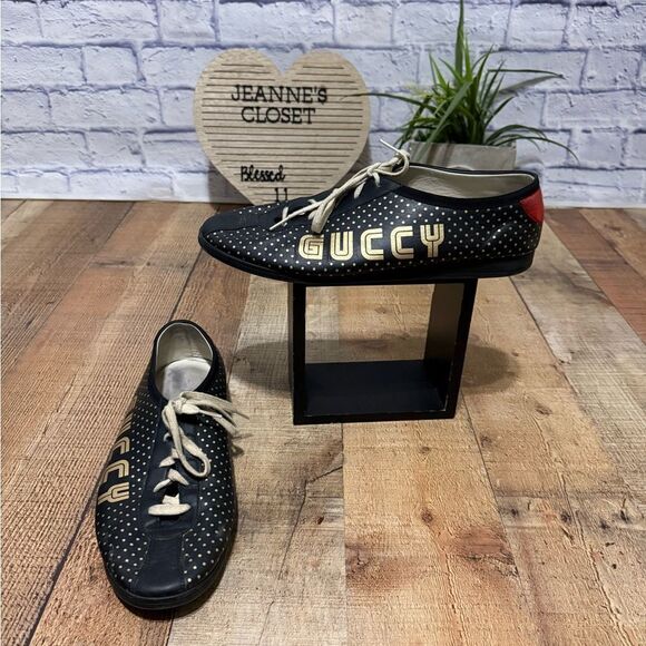 GUCCI x SEGA Falacer sneaker black leather Size 13 519723
Pre owned condition - Picture 12 of 16